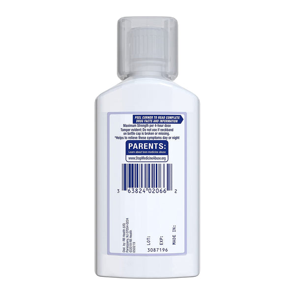Mucinex® Fast-Max™ Cold & Flu Cold and Cough Relief 650 mg - 20 mg - 400 mg - 10 mg / 20 mL Strength Liquid 6 oz. (1120969_EA) 1/EA