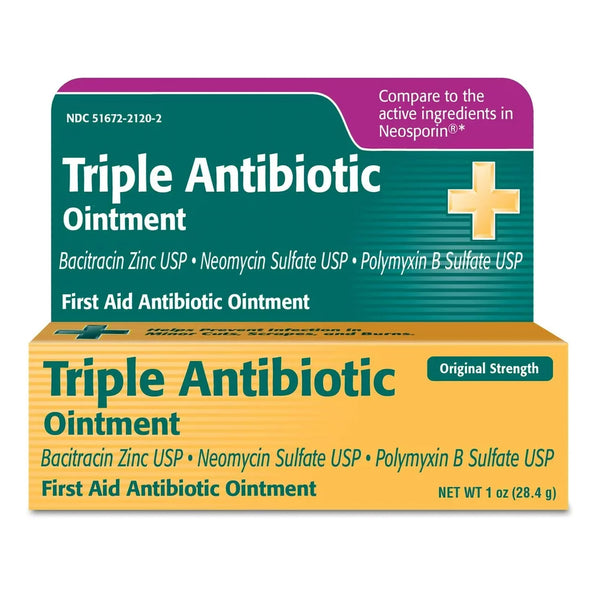 Taro First Aid Antibiotic Bacitracin / Neomycin / Polymyxin B Ointment 1 oz. Tube (1053915_EA) 1/EA