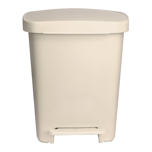McKesson Trash Can 32 Quart / 8 gal. Beige Plastic Rectangular (1223711_CS) 1/CS