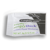 SimplyThick® Easy Mix Food and Beverage Thickener 4 oz. Individual Packet Unflavored Gel IDDSI Level 1 Slightly Thick (1190408_BX) 300/BX