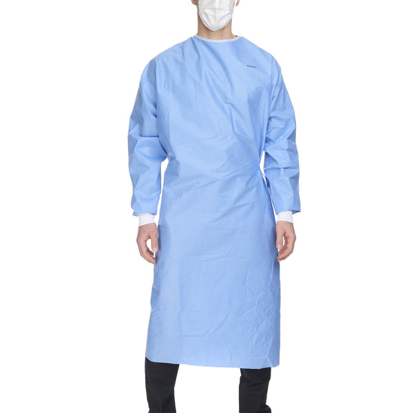 McKesson Non-Reinforced Surgical Gown with Towel X-Large Blue Sterile AAMI Level 3 Disposable (1104453_CS) 28/CS