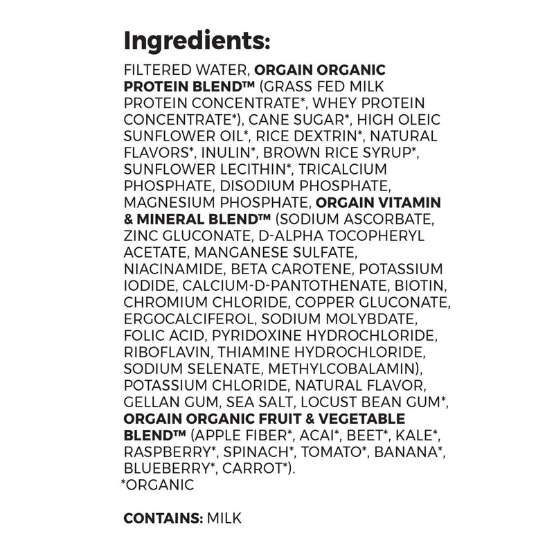 Orgain® Kids Plant Protein™ Nutritional Shake Pediatric Oral Supplement Vanilla Flavor 8 oz. Carton Liquid Plant Based (1196796_EA) 1/EA