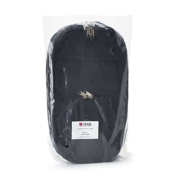 McKesson Feeding Pump Backpack Black, Pump Pocket, Outside View Window, Solution Wrap, Support Straps, 2 X 9 X 15 Inch (1138436_EA) 1/EA