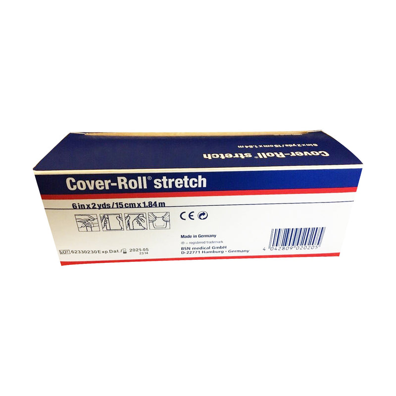 Cover-Roll® Stretch Dressing Retention Tape with Liner White 6 Inch X 2 Yard Nonwoven Polyester NonSterile (184340_EA) 1/EA