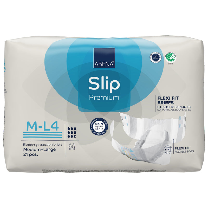 Abena Slip Flexi Fit Unisex Adult Incontinence Brief Medium / Large Disposable Heavy Absorbency (1246192_CS) 84/CS