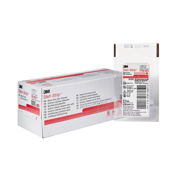Steri-Strip™ Skin Closure Strip 1/4 X 3 Inch Nonwoven Material Flexible Strip Tan (5786_CS) 200/CS