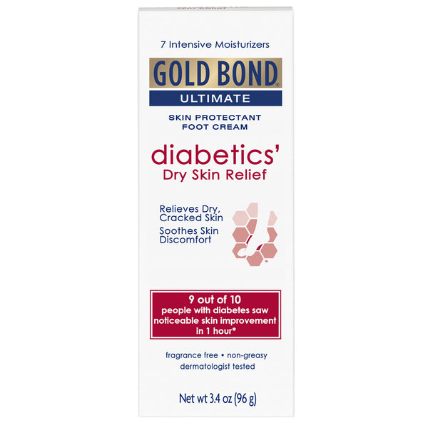 Gold Bond® Ultimate Diabetics' Foot Moisturizer 3.4 oz. Tube Unscented Cream (1030716_EA) 1/EA