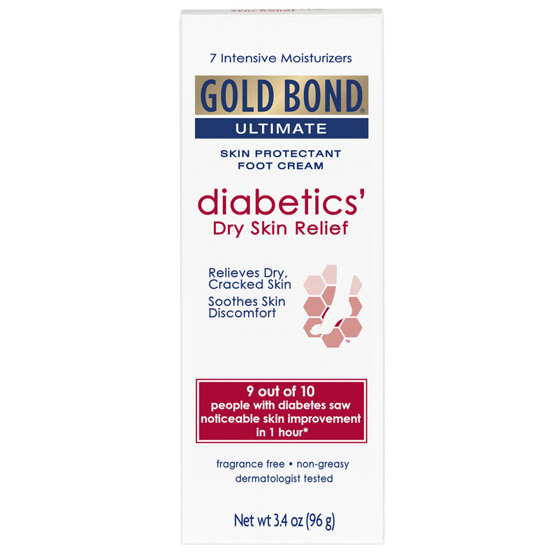 Gold Bond® Ultimate Diabetics' Foot Moisturizer 3.4 oz. Tube Unscented Cream (1030716_EA) 1/EA