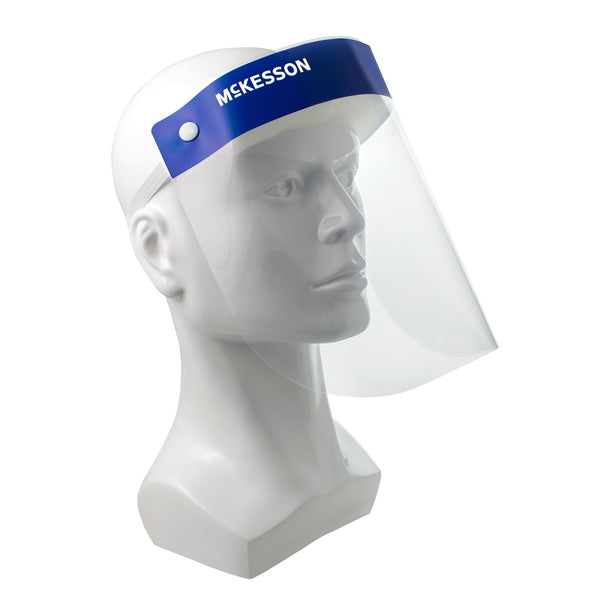 McKesson Face Shield One Size Fits Most Full Length Anti-fog Disposable NonSterile (1183737_CS) 200/CS