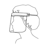 Halyard Face Shield One Size Fits Most 3/4 Length Anti-fog Disposable NonSterile (180155_CS) 40/CS