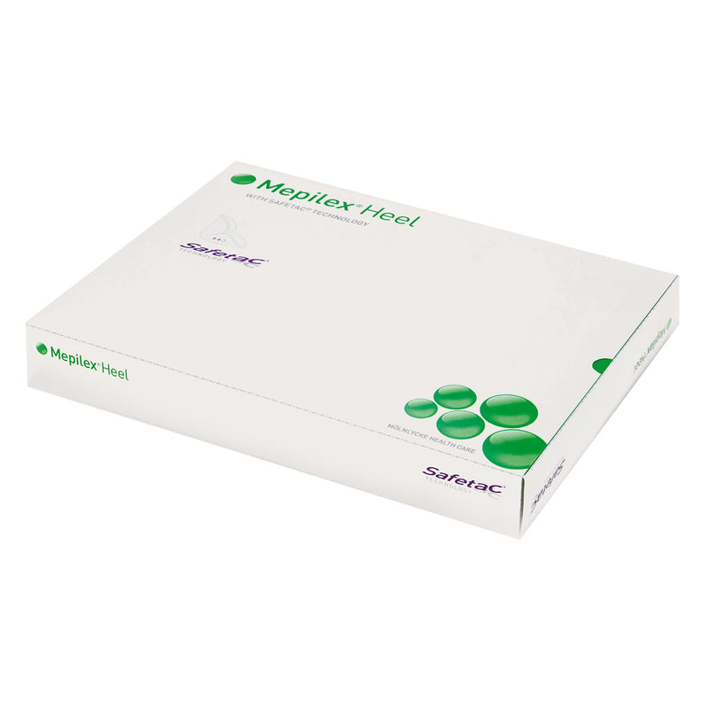 Mepilex® Heel Foam Dressing 5 X 8 Inch Without Border Film Backing Silicone Adhesive Heel Sterile (563851_EA) 1/EA