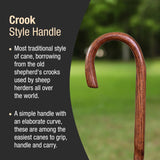 Brazos™ Twisted Round Handle Cane Wood 37 Inch Height Red Oak (1229065_EA) 1/EA