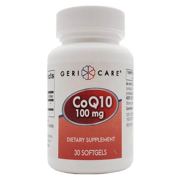 Geri-Care® Vitamin Supplement Coenzyme Q-10 100 mg Strength Softgel 30 per Bottle (1129675_CS) 12/CS