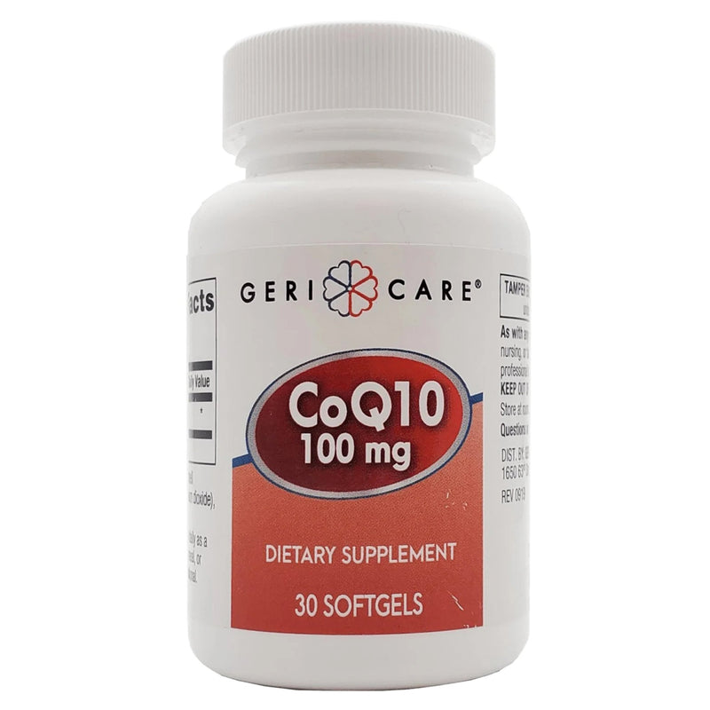 Geri-Care® Vitamin Supplement Coenzyme Q-10 100 mg Strength Softgel 30 per Bottle (1129675_BT) 1/BT
