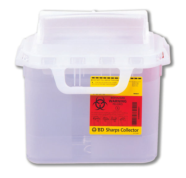 BD™ Gardian Sharps Container Pearl Base 11-7/10 H X 16-3/5 W X 4-1/2 D Inch Horizontal Entry 1.35 Gallon (206130_EA) 1/EA