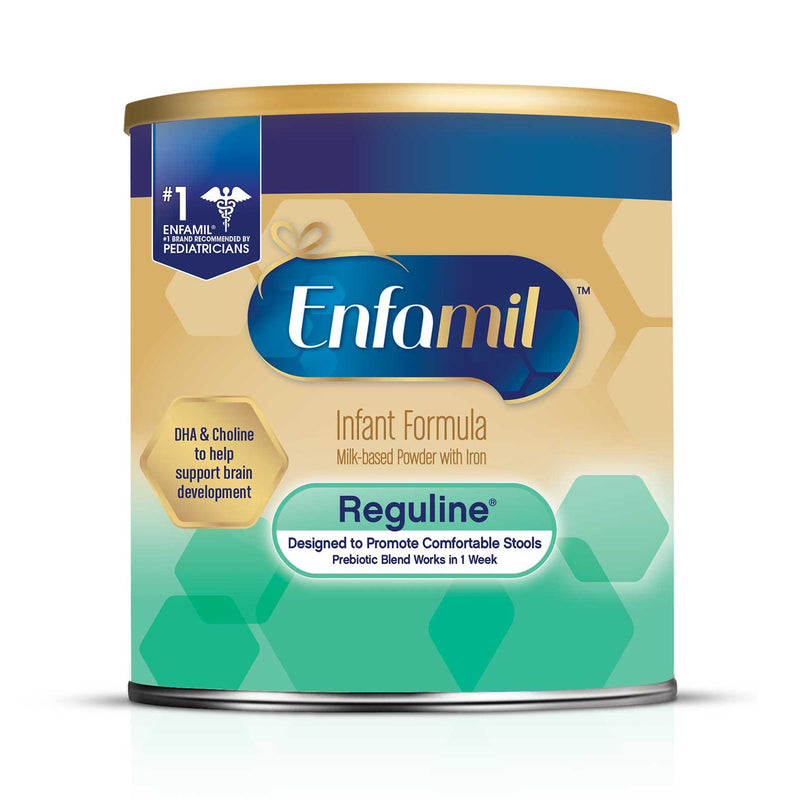 Enfamil® Reguline® Infant Formula Unflavored 12.4 oz. Canister Powder Prebiotic Loose Stool (988752_EA) 1/EA