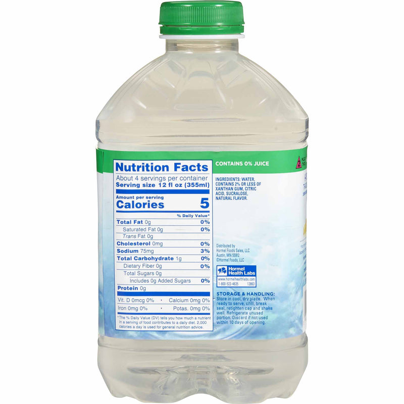 Thick & Easy® Hydrolyte® Thickened Water 46 oz. Bottle Lemon Flavor Liquid IDDSI Level 2 Mildly Thick (797168_EA) 1/EA