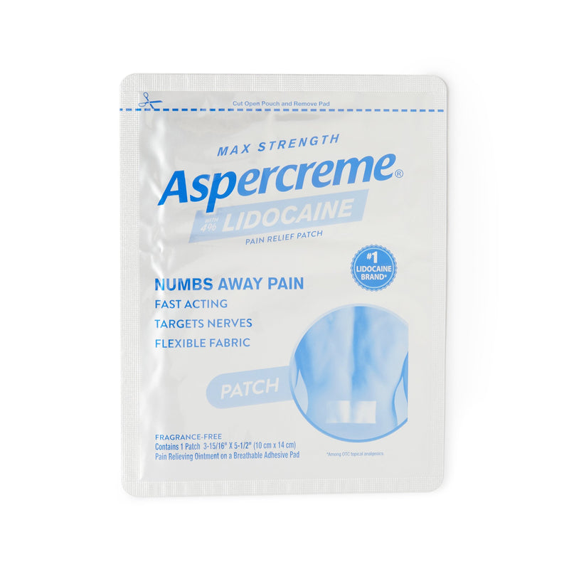 Aspercreme® Topical Pain Relief 4% Strength Lidocaine Patch 5 per Box (1093076_BX) 5/BX