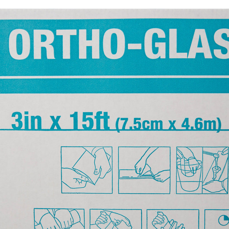 ORTHO-GLASS® Padded Splint Roll 3 Inch X 15 Foot Fiberglass White (282600_EA) 1/EA