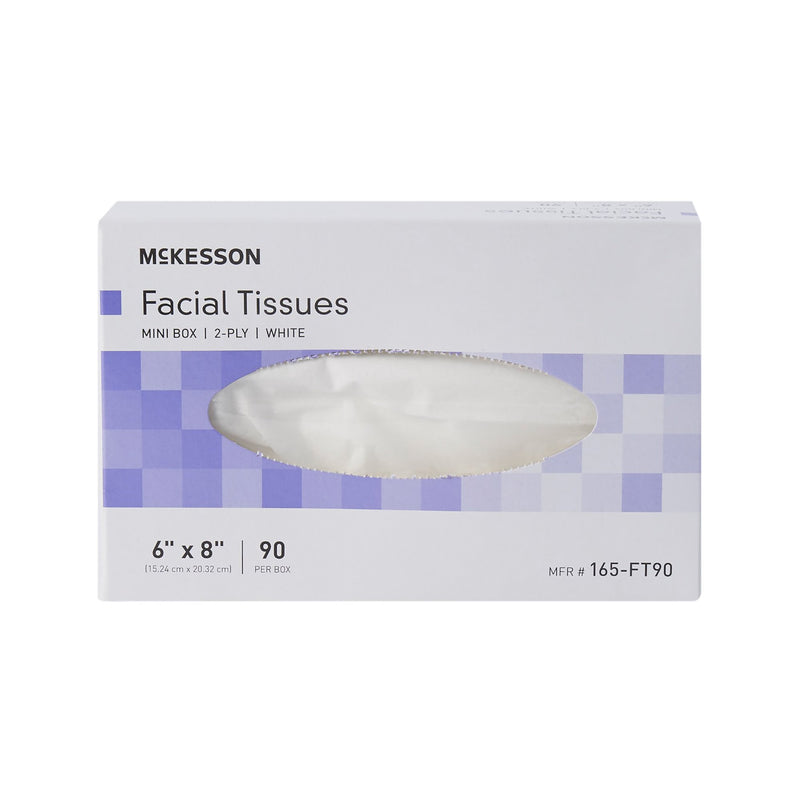 McKesson Facial Tissue White 6 X 8 Inch 90 Count (1040598_BX) 90/BX