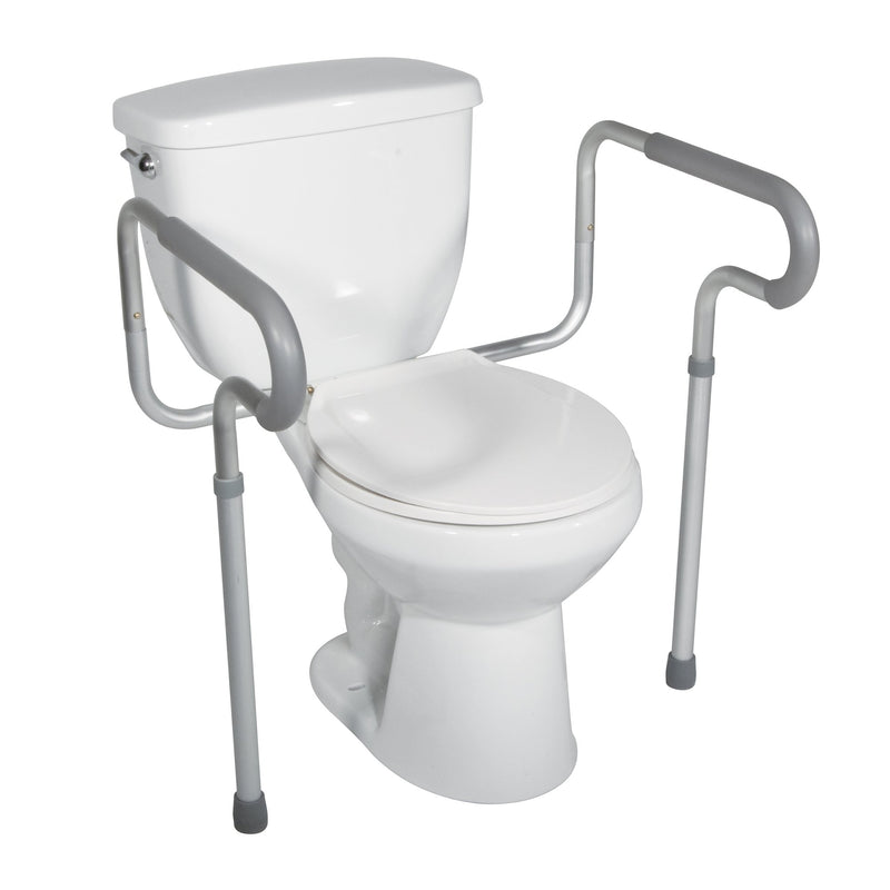 drive™ Toilet Safety Rail White / Gray Aluminum (625739_EA) 1/EA