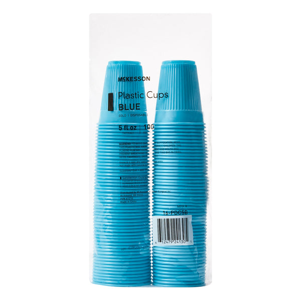 McKesson Drinking Cup 5 oz. Blue Polypropylene Disposable (1127768_CS) 2500/CS