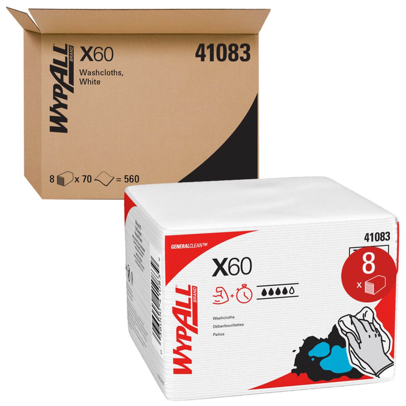 WypAll® X60 Task Wipe Light Duty 70 Count Poly Pack 10 X 12-1/2 Inch NonSterile Disposable (969794_CS) 8/CS