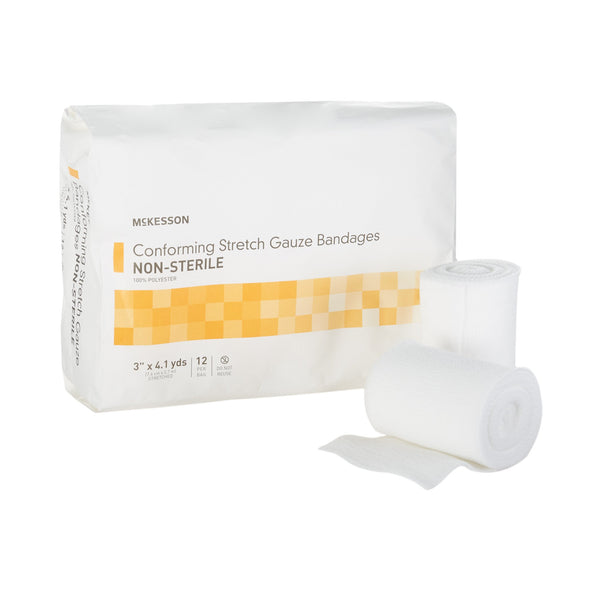 McKesson Conforming Bandage 3 Inch X 4-1/10 Yard NonSterile 12 per Pack (993033_BG) 12/BG