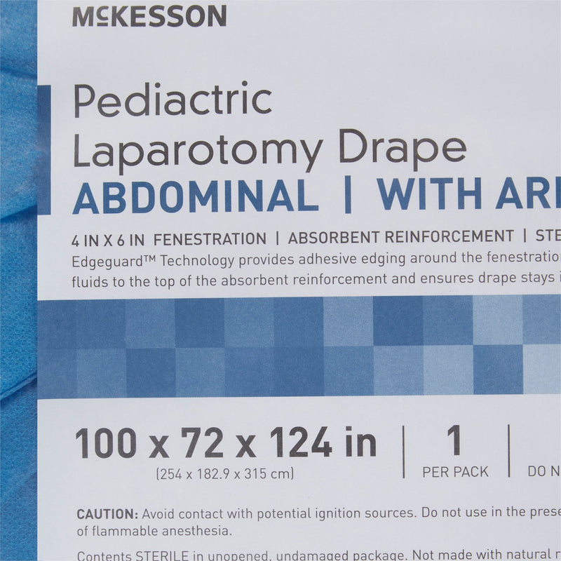 McKesson Abdominal Drape Pediatric Laparotomy Drape 100 W X 72 W X 124 L Inch Sterile (1101273_CS) 10/CS