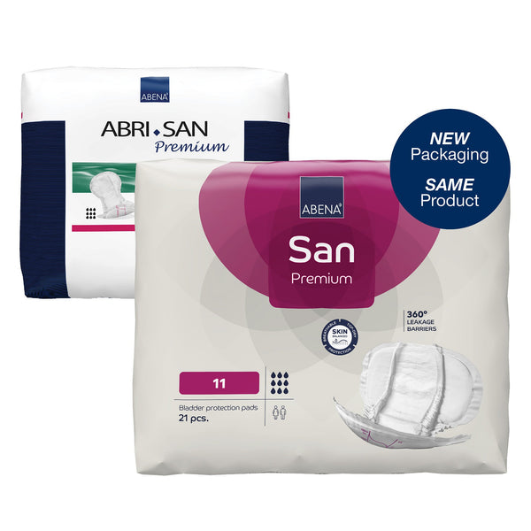 Abena® San Premium Incontinence Liner 14.5 X 28.7 Inch Heavy Absorbency Fluff / Polymer Core Size 11 (1218223_CS) 84/CS