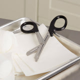 McKesson Utility Scissors 7-1/2 Inch Length Office Grade Stainless Steel Finger Ring Handle (487463_EA) 1/EA