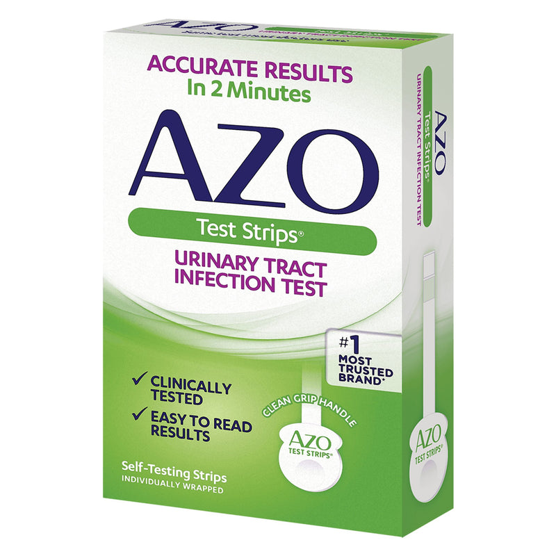 AZO Test Strips® Urinalysis Test Kit Urinary Tract Infection Detection 3 Tests CLIA Waived (1065927_BX) 1/BX