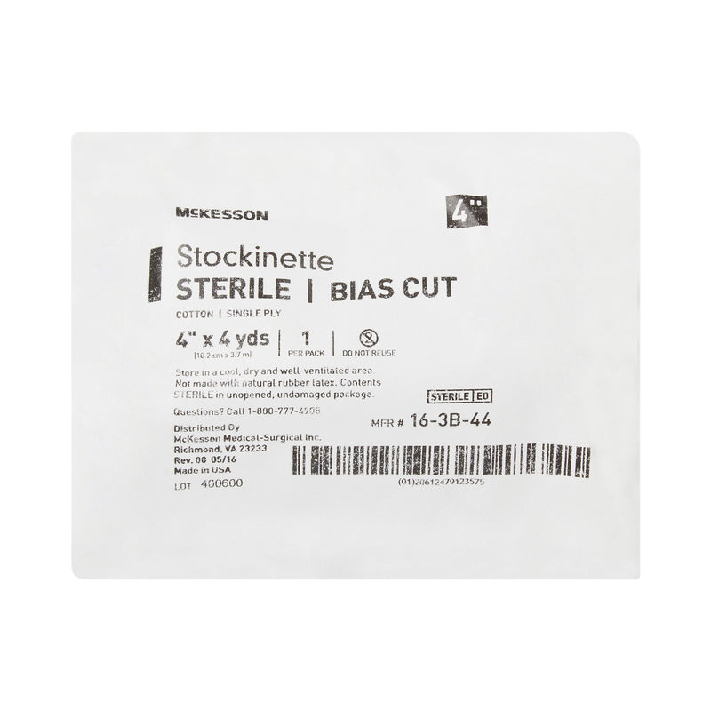 McKesson Bias Cut Stockinette Cotton 4 Inch X 4 Yard Size 5 Beige Sterile (457702_EA) 1/EA