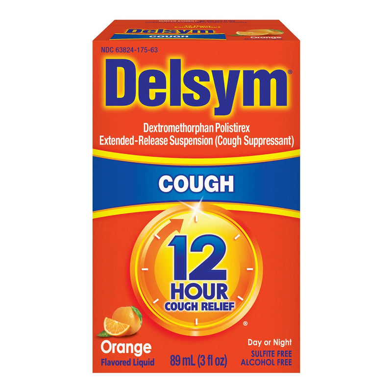 Delsym® Cold and Cough Relief 30 mg / 5 mL Strength Liquid 3 oz. (561519_EA) 1/EA