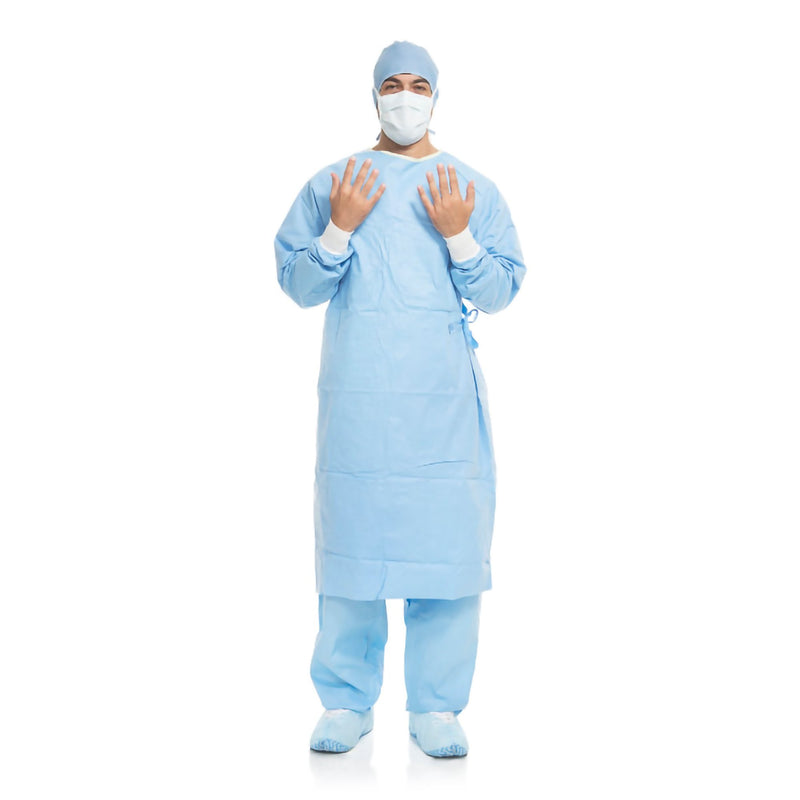 Aero Blue Surgical Gown with Towel X-Large / X-Long Blue Sterile AAMI Level 3 Disposable (938751_EA) 1/EA