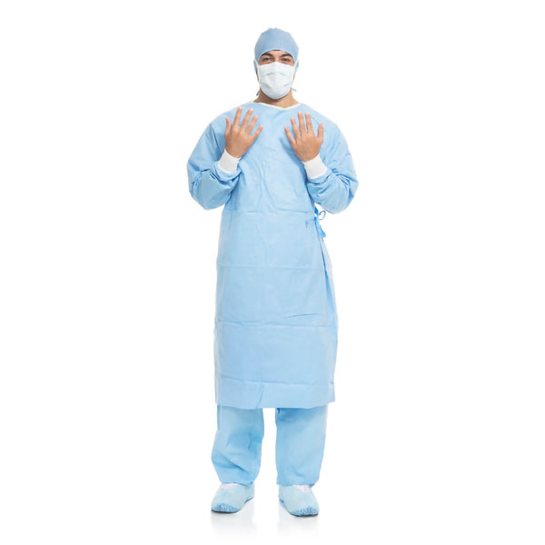 Aero Blue Surgical Gown with Towel X-Large / X-Long Blue Sterile AAMI Level 3 Disposable (938751_CS) 30/CS