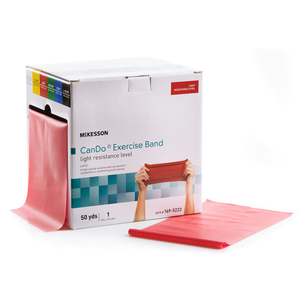 McKesson CanDo® Exercise Resistance Band Red 5 Inch X 50 Yard Light Resistance (1073311_EA) 1/EA