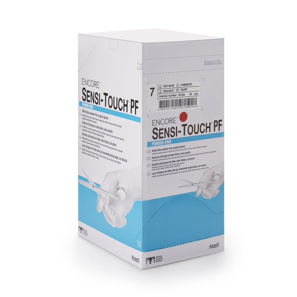 ENCORE® Sensi-Touch® PF Surgical Glove Size 7 Sterile Latex Standard Cuff Length Micro-Textured Natural Chemo Tested (1012604_BX) 50/BX