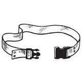 SkiL-Care™ Gait Belt 60 Inch Length Pinstripe Cotton (171064_EA) 1/EA