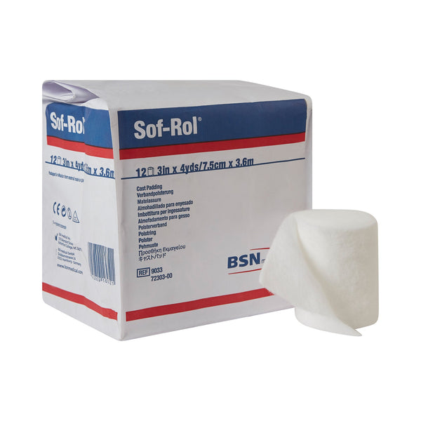 Sof-Rol® Cast Padding Undercast 3 Inch X 4 Yard Rayon NonSterile (4890_EA) 1/EA