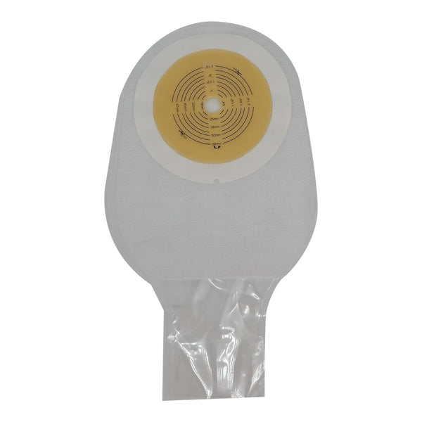 Safe n Simple™ Ostomy Pouch One-Piece System 12 Inch Length Flat, Trim To Fit 1/2 to 2-1/2 Inch Stoma Drainable (1243983_BX) 10/BX