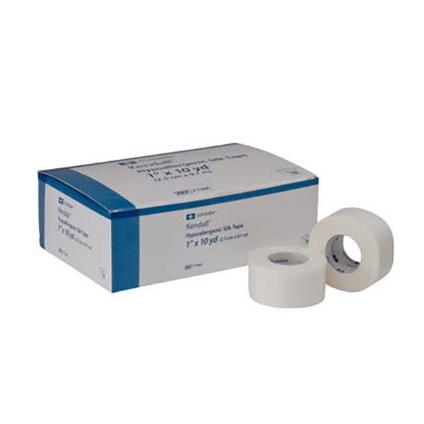 Kendall™ Hypoallergenic Silk Hypoallergenic Medical Tape White 2 Inch X 10 Yard Silk-Like Cloth NonSterile (696202_CS) 60/CS