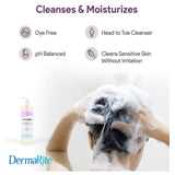 DermaRain® Shampoo and Body Wash 16 oz. Pump Bottle Scented (670718_CS) 12/CS