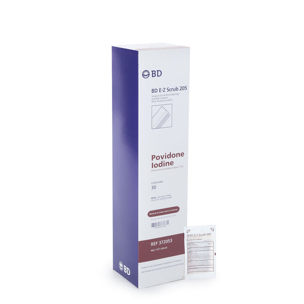 BD E-Z Scrub™ Impregnated Scrub Brush Polyethylene Bristles / Sponge Brown (227740_BX) 30/BX