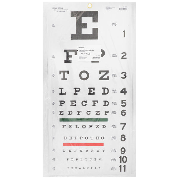 McKesson Eye Chart 20 Foot Distance Acuity Test (1038457_EA) 1/EA