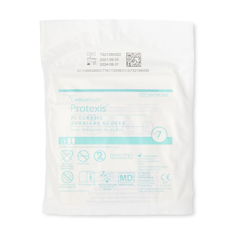 Protexis™ PI Classic Surgical Glove Size 7 Sterile Polyisoprene Standard Cuff Length Smooth Ivory Not Chemo Approved (807440_CS) 200/CS