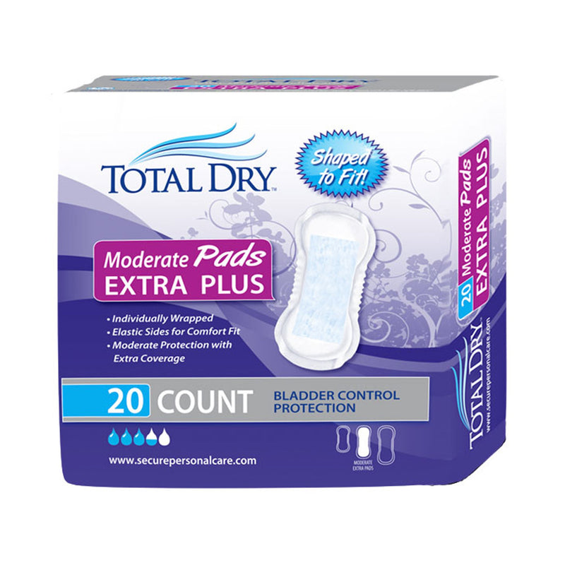 TotalDry™ Bladder Control Pad 13-3/4 Inch Length Moderate Absorbency Polymer Core Regular (975706_BG) 20/BG