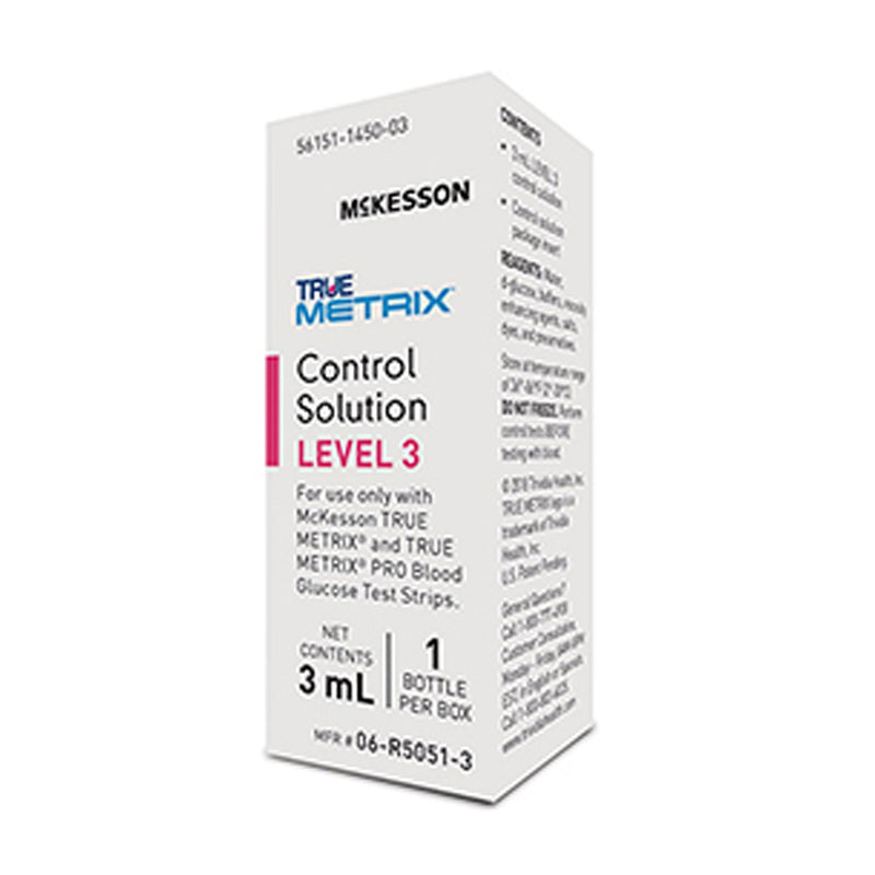 McKesson TRUE METRIX® Blood Glucose Control Solution 3 mL Level 3 (960303_BX) 1/BX