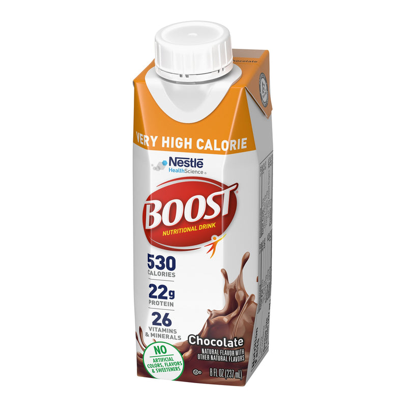 Boost® Very High Calorie Oral Supplement Chocolate Flavor Liquid 8 oz. Reclosable Carton (1212300_CS) 24/CS