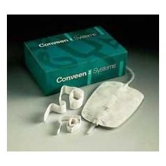 Conveen® Security+ Urinary Leg Bag Anti-Reflux Valve Sterile 1,500 mL Polyethylene / Flocked (231118_EA) 1/EA